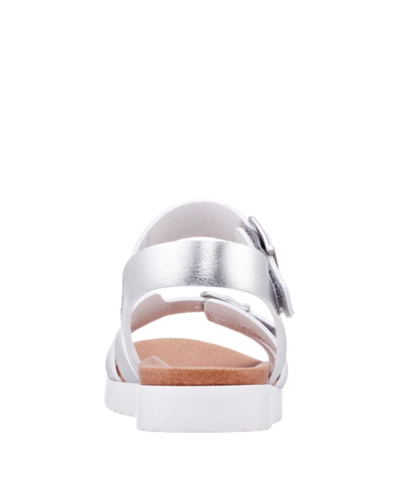 Girls Lacey Metallic Adjustable strap Sandals