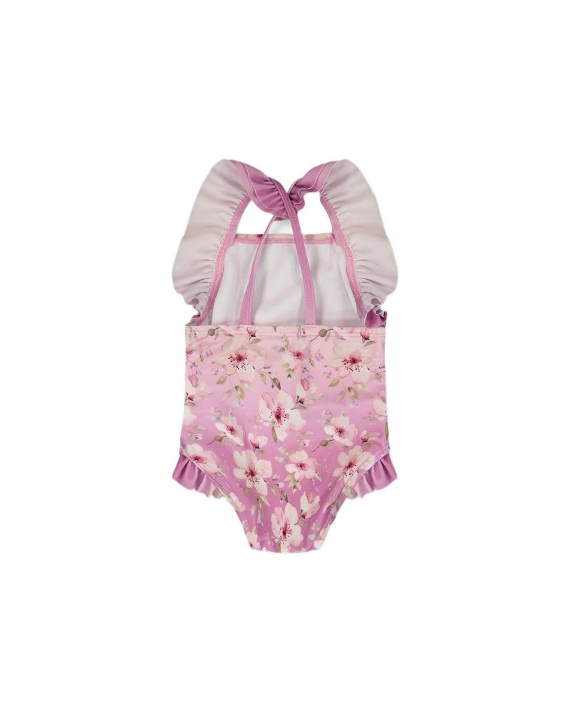 Baby Girls One-Piece Swimsuit Flower Print