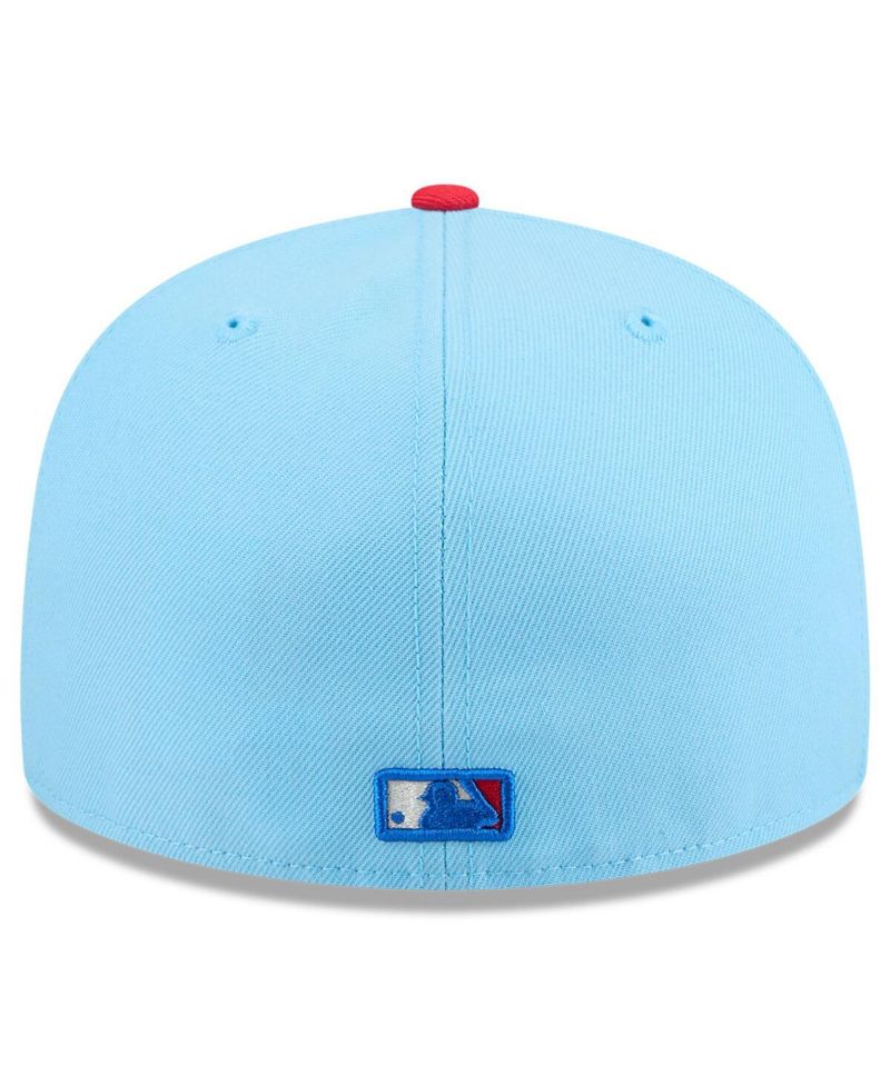 Men's Light Blue/Red Los Angeles Angels 2025 Fourth of July 59FIFTY Fitted Hat