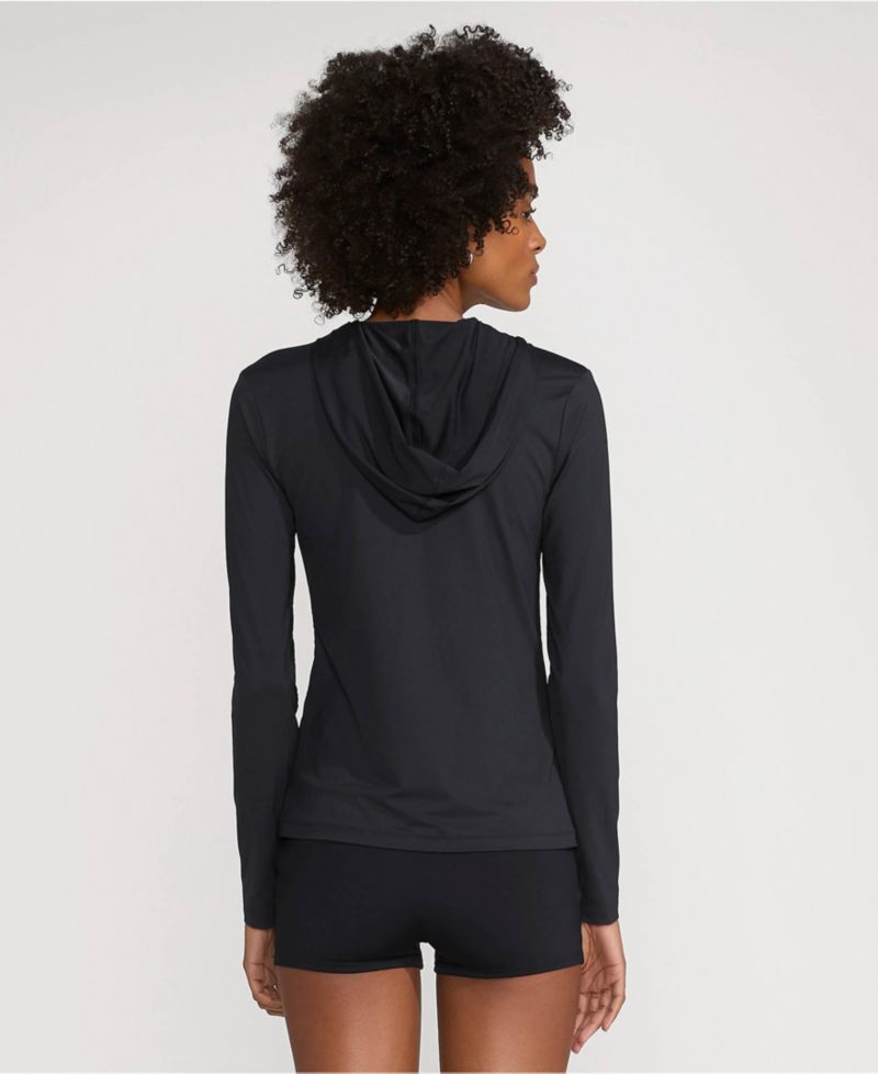 Women's SunShade UPF 50 Hooded Zip Front Rash Guard