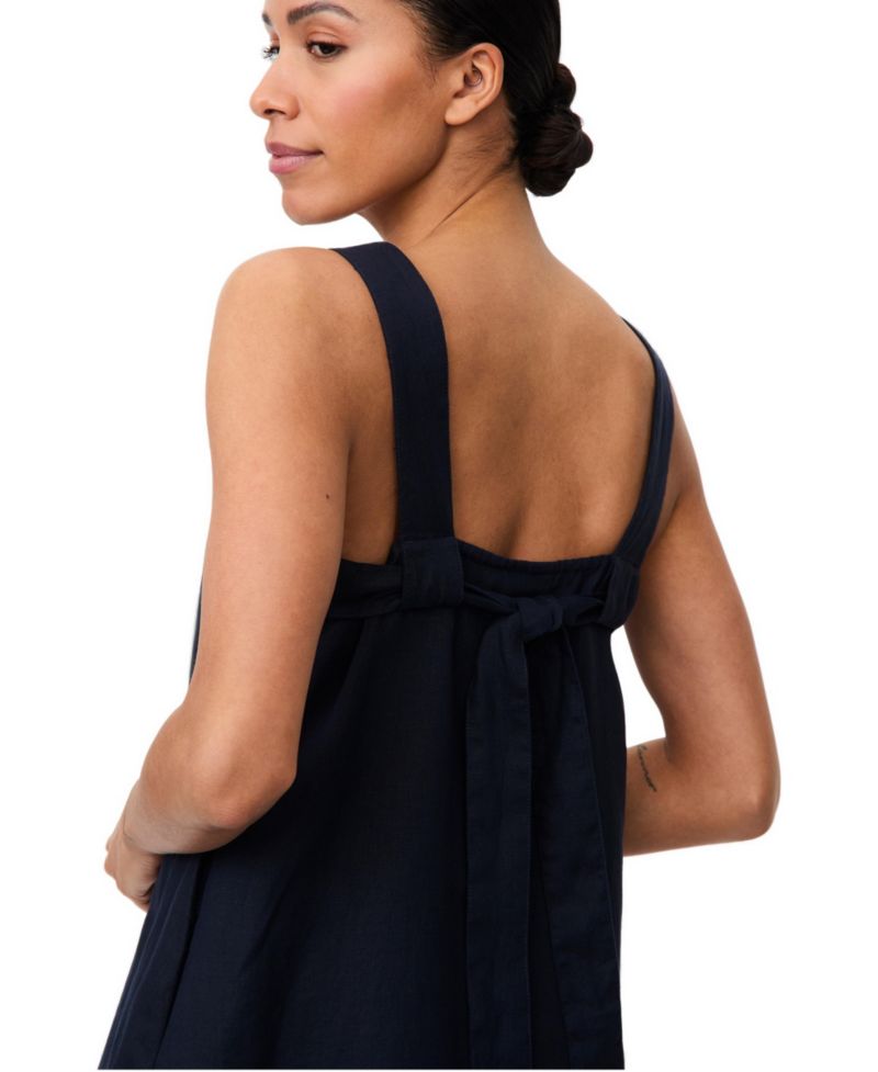 Women's Manoriane Linen Midi Dress