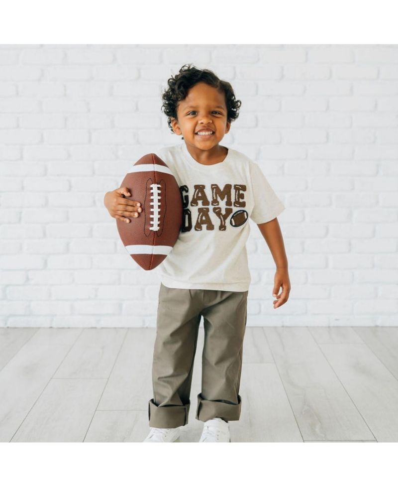 Little Boys Game Day Patch Short Sleeve T-Shirt