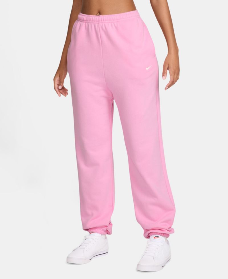 Women's Studio Fleece Lightweight "French Terry" Oversized High-Rise Cuffed Pants