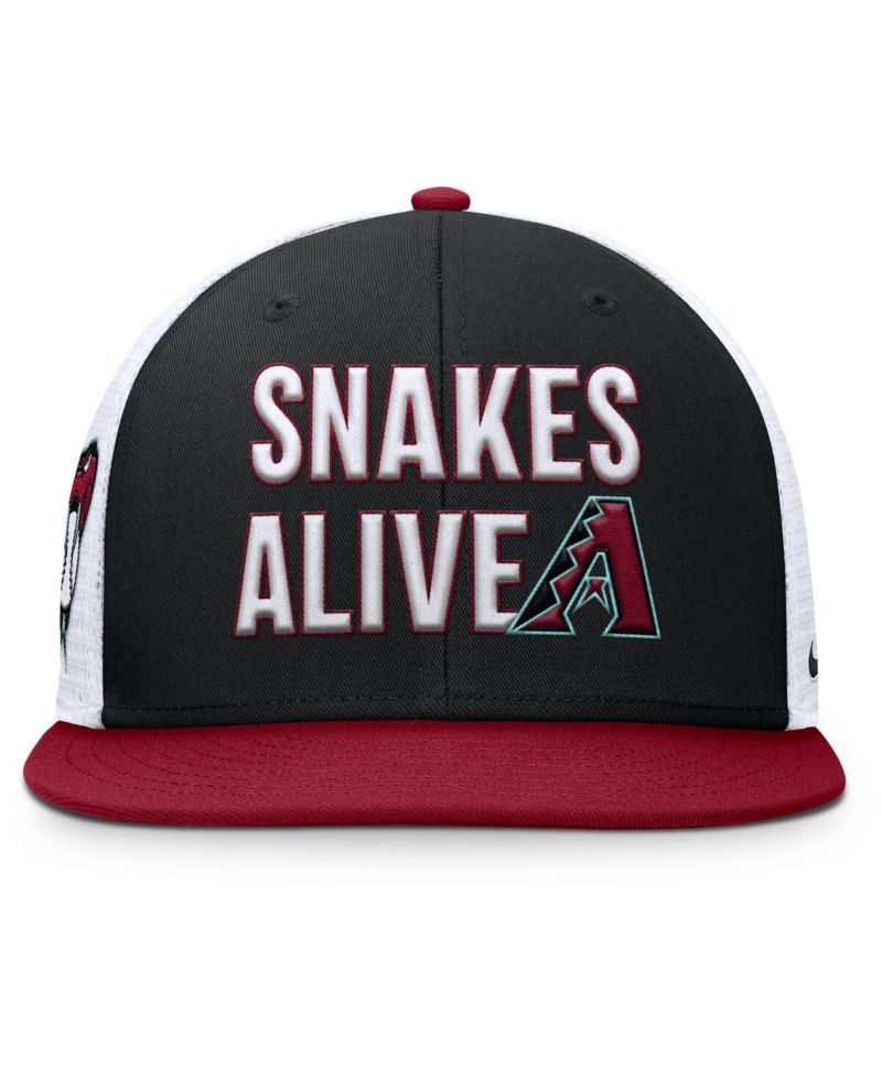 Men's Black/Crimson Arizona Diamondbacks Pro Trucker Snapback Hat