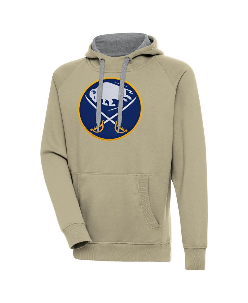 Men's Khaki Buffalo Sabres Victory Pullover Hoodie