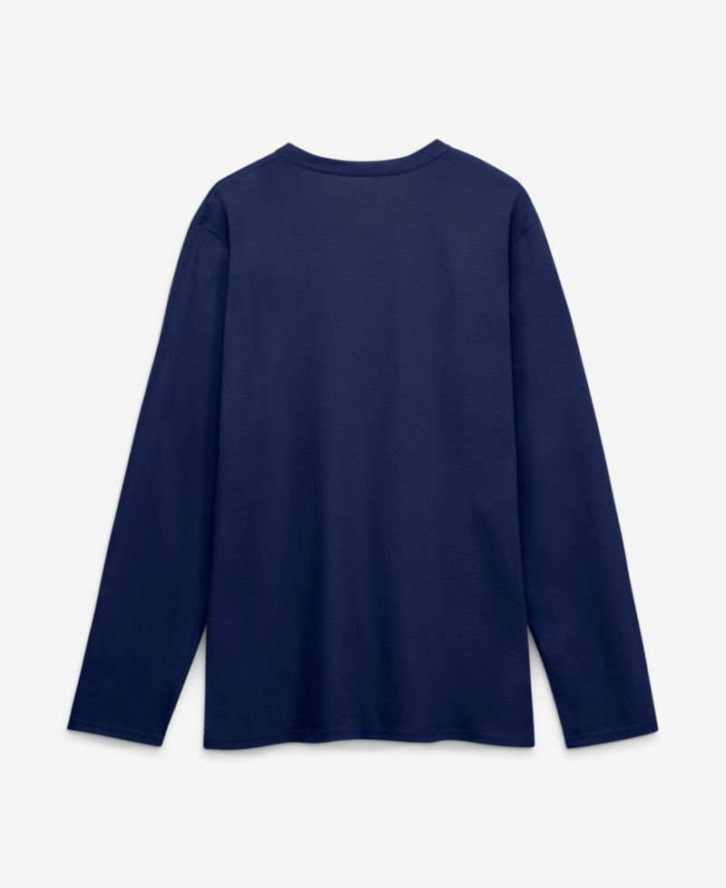 Men's Navy Dallas Cowboys Primary Logo Long Sleeve T-Shirt
