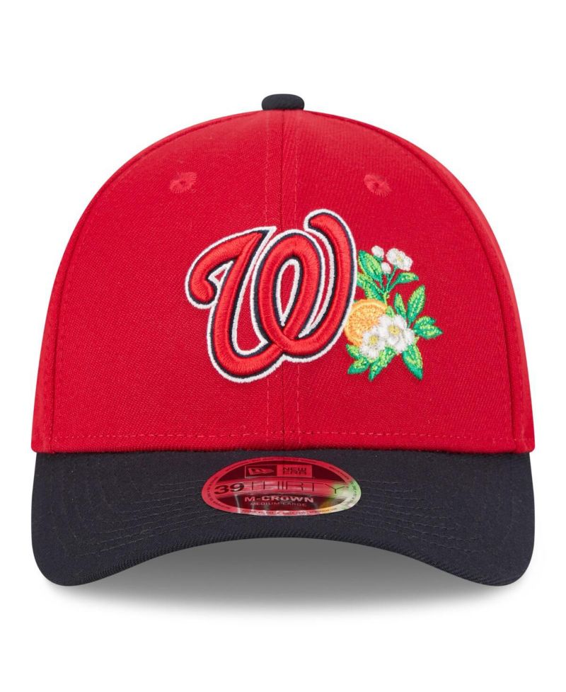 Men's Red/Navy Washington Nationals 2026 Spring Training M-Crown 39THIRTY Flex Hat