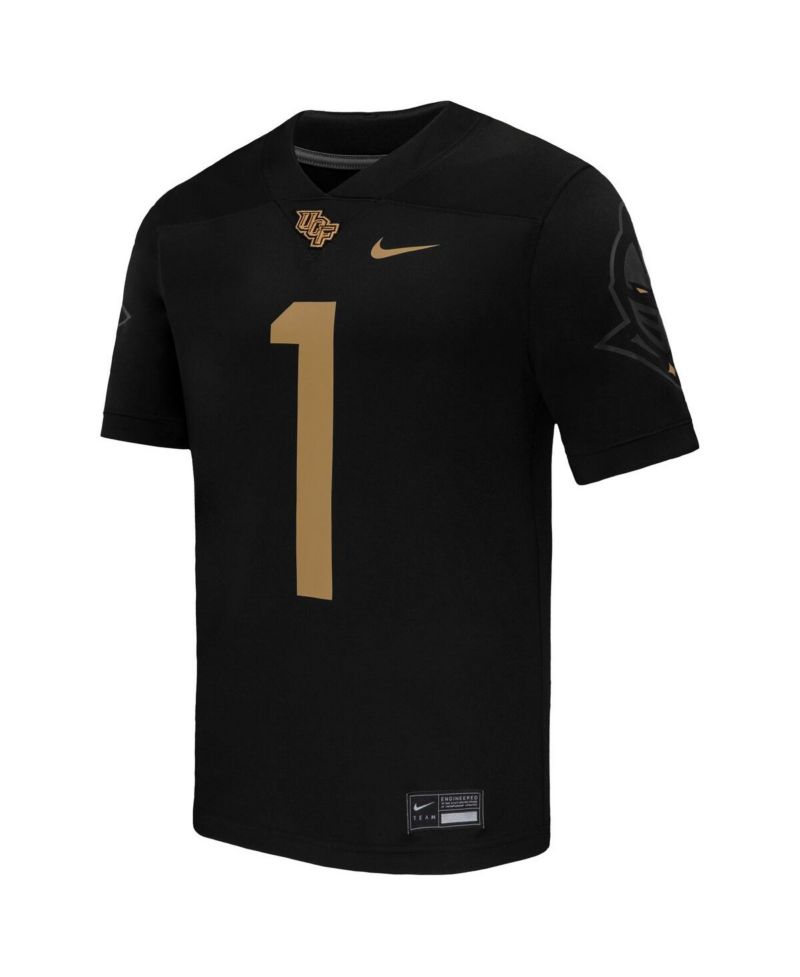 Men's 1 Black UCF Knights Alternate Game Football Jersey