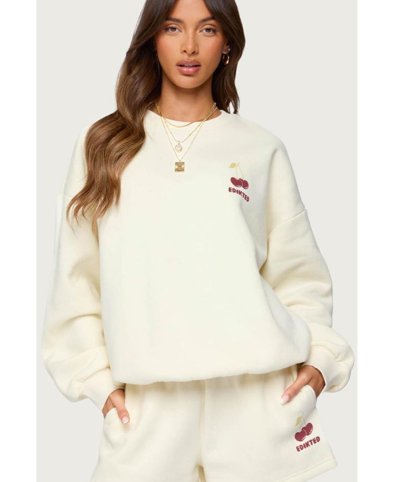 Womens Cherry Babe Sweatshirt