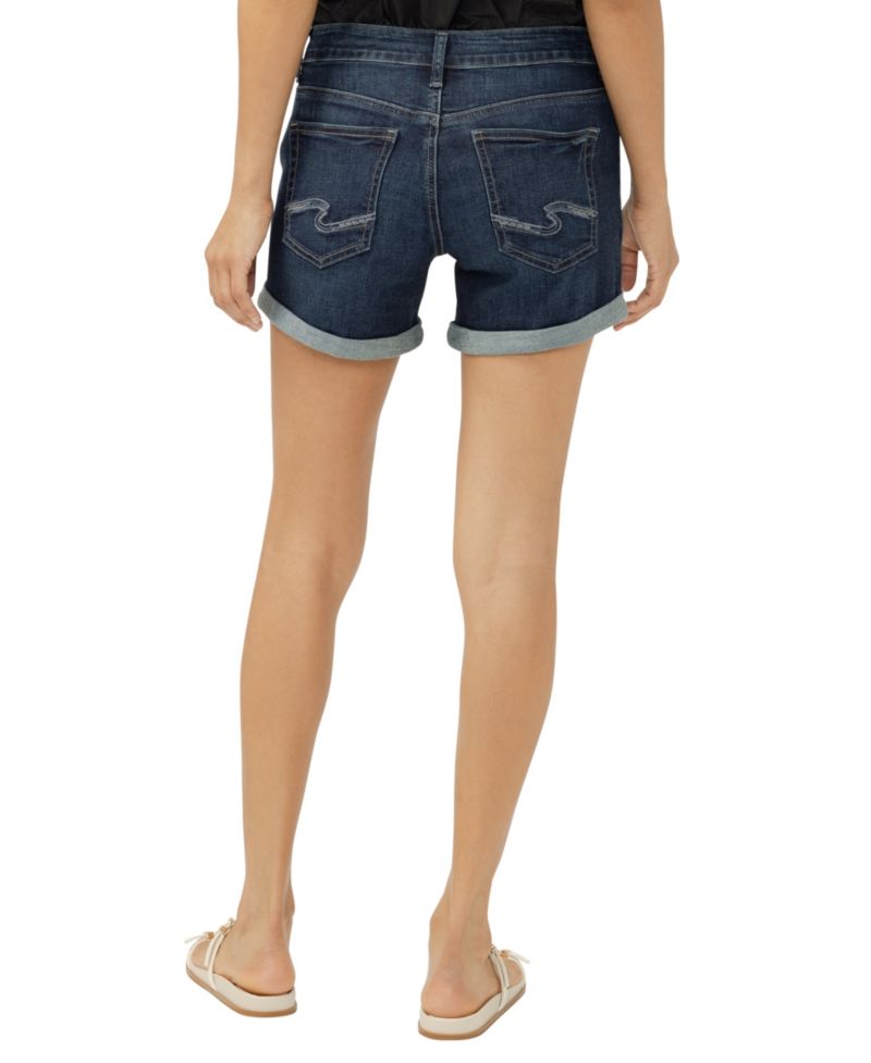 Women's Boyfriend Mid-Rise Luxe Stretch Shorts