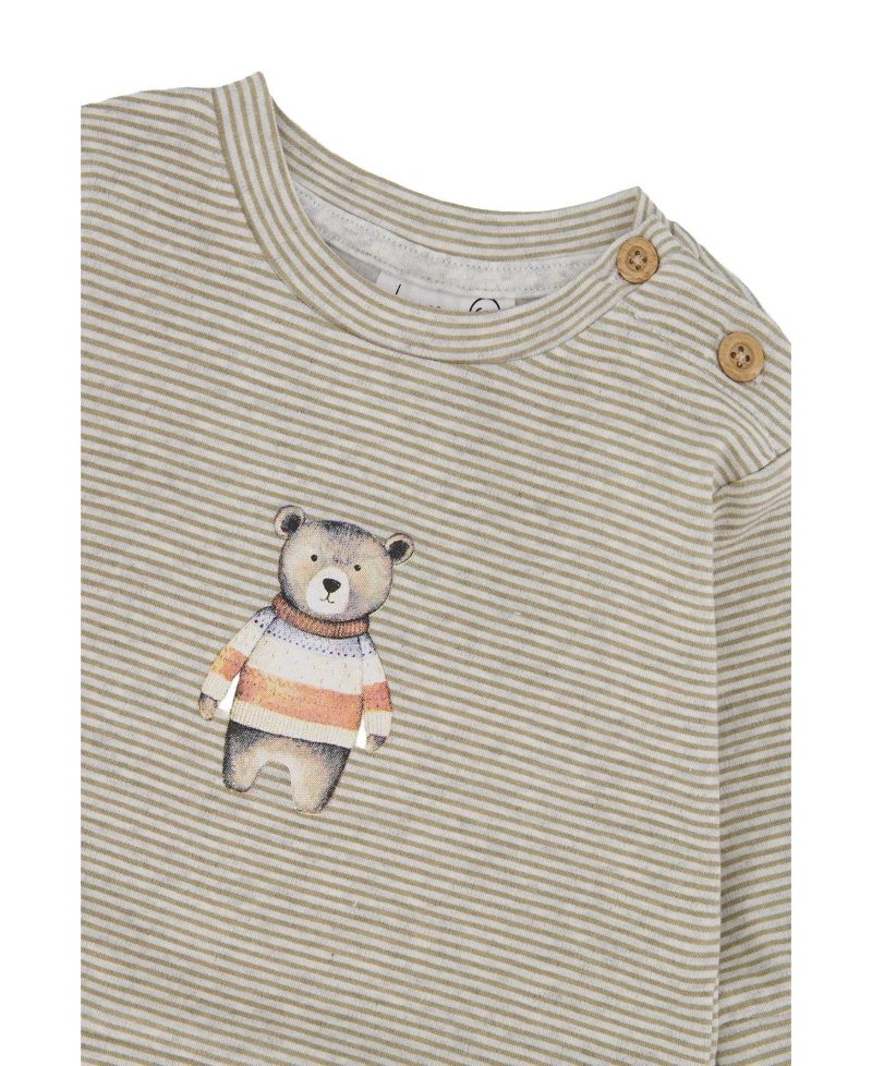 Baby Boy ( 3M to 24M ) Cotton Pants and Top Set Stripes