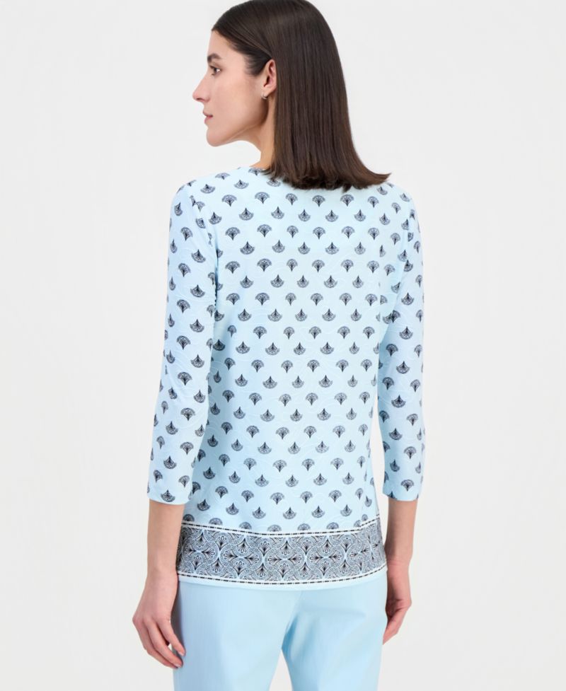 Petite Relaxed-Fit Crewneck Top