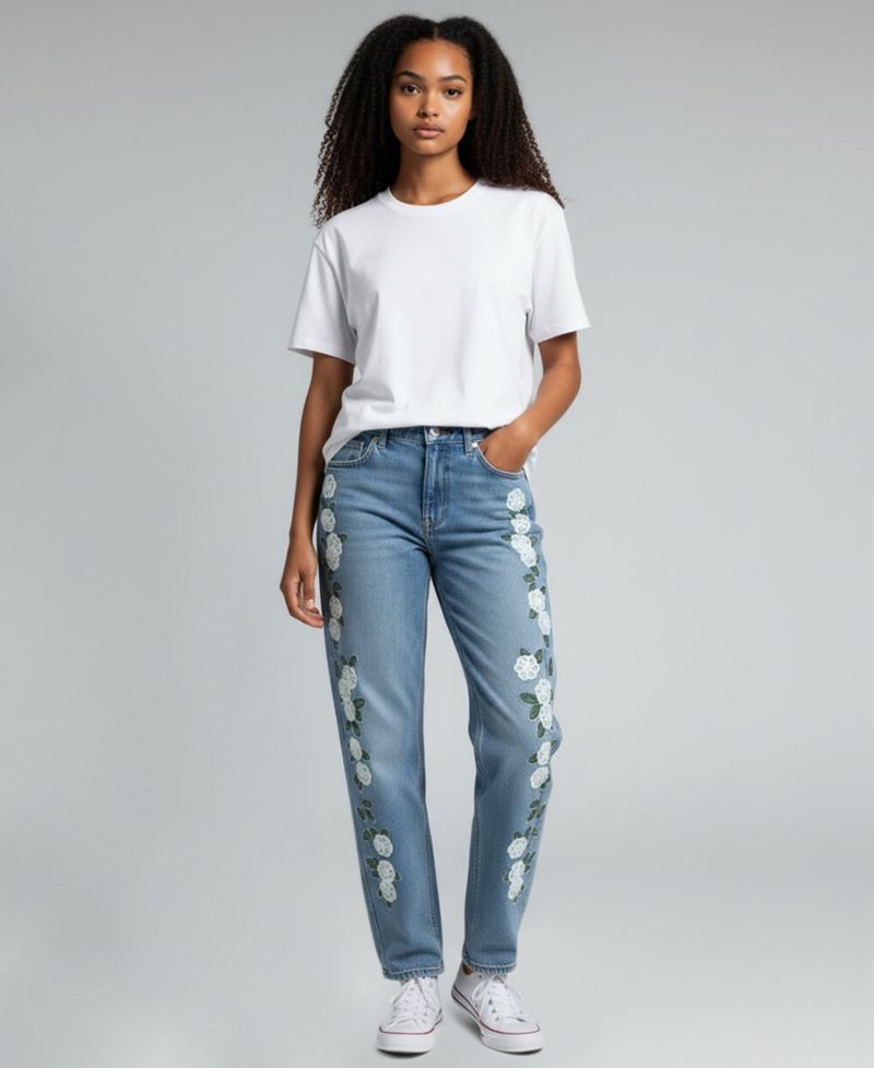 Women's High-Rise Straight-Leg Jeans