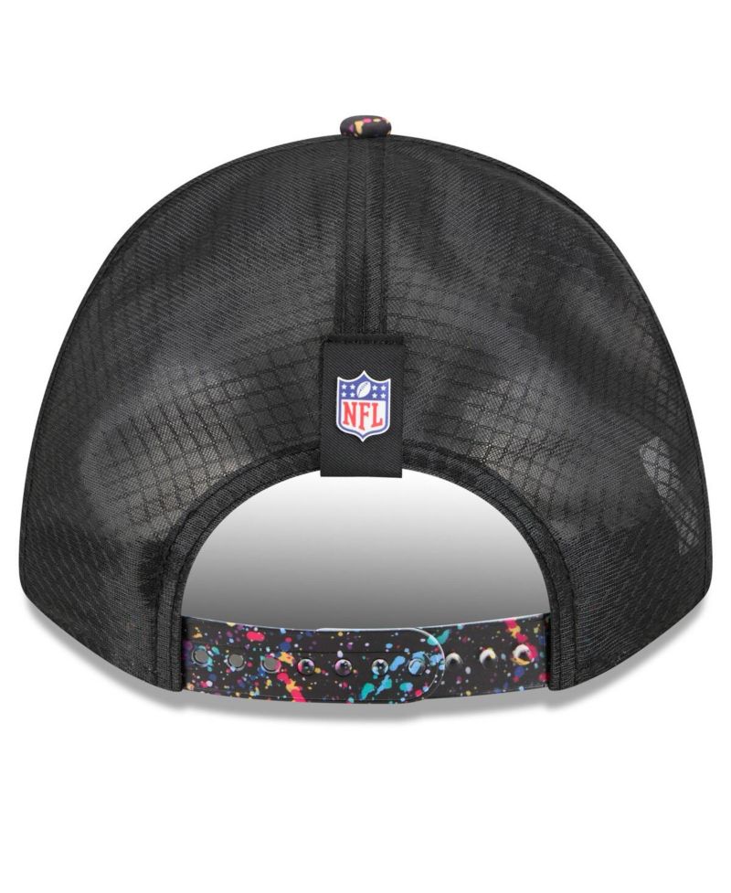 Men's Black Miami Dolphins 2025 NFL Crucial Catch 9FORTY Adjustable Hat