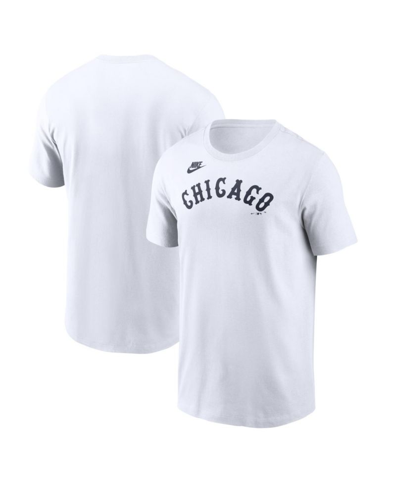 Men's White Chicago White Sox Cooperstown Collection Wordmark T-Shirt