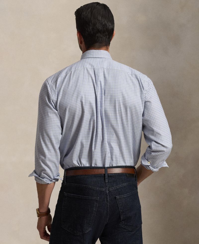 Men's Big & Tall Stripe Soft Cotton Shirt
