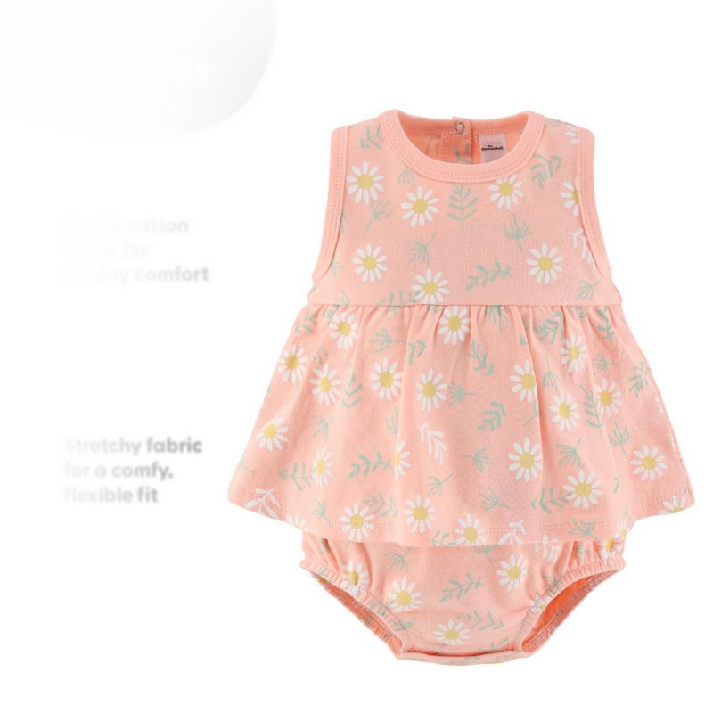 Baby Girls Rompers - 2 Pack, Daisy