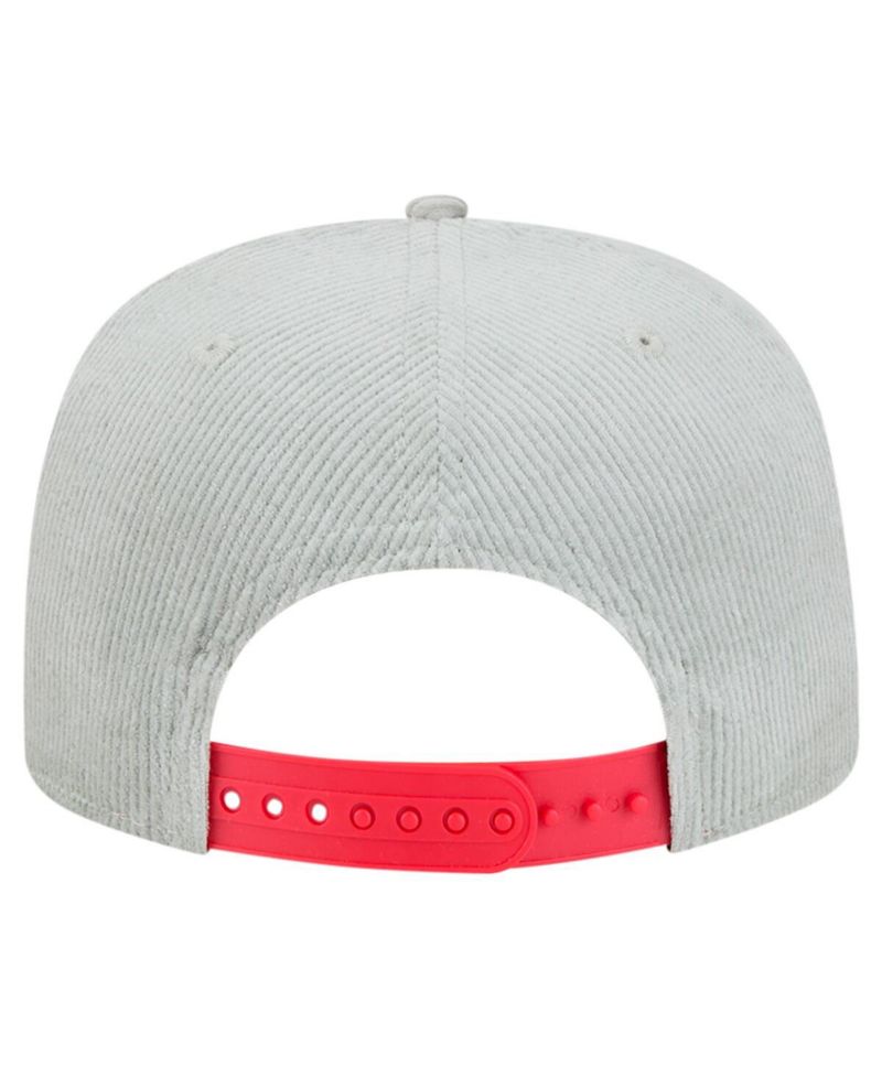 Men's Gray Washington Nationals Corduroy Golfer Snapback Hat