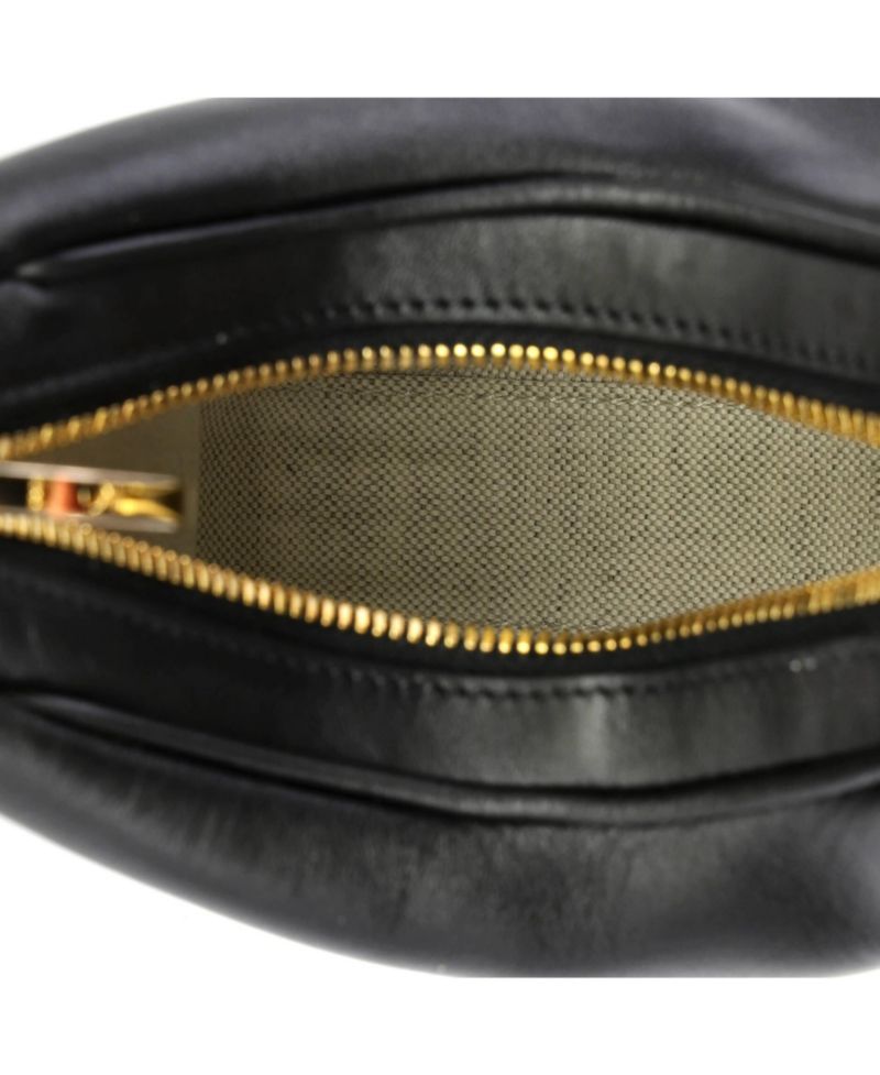 Small Attache Shoulder Bag Leather