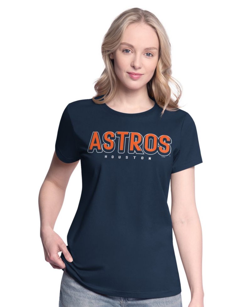 Women's Navy/Orange Houston Astros Two T-Shirt Combo Pack