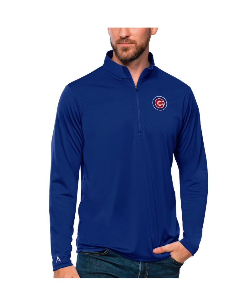 Men's Royal Chicago Cubs Tribute Quarter-Zip Pullover Top