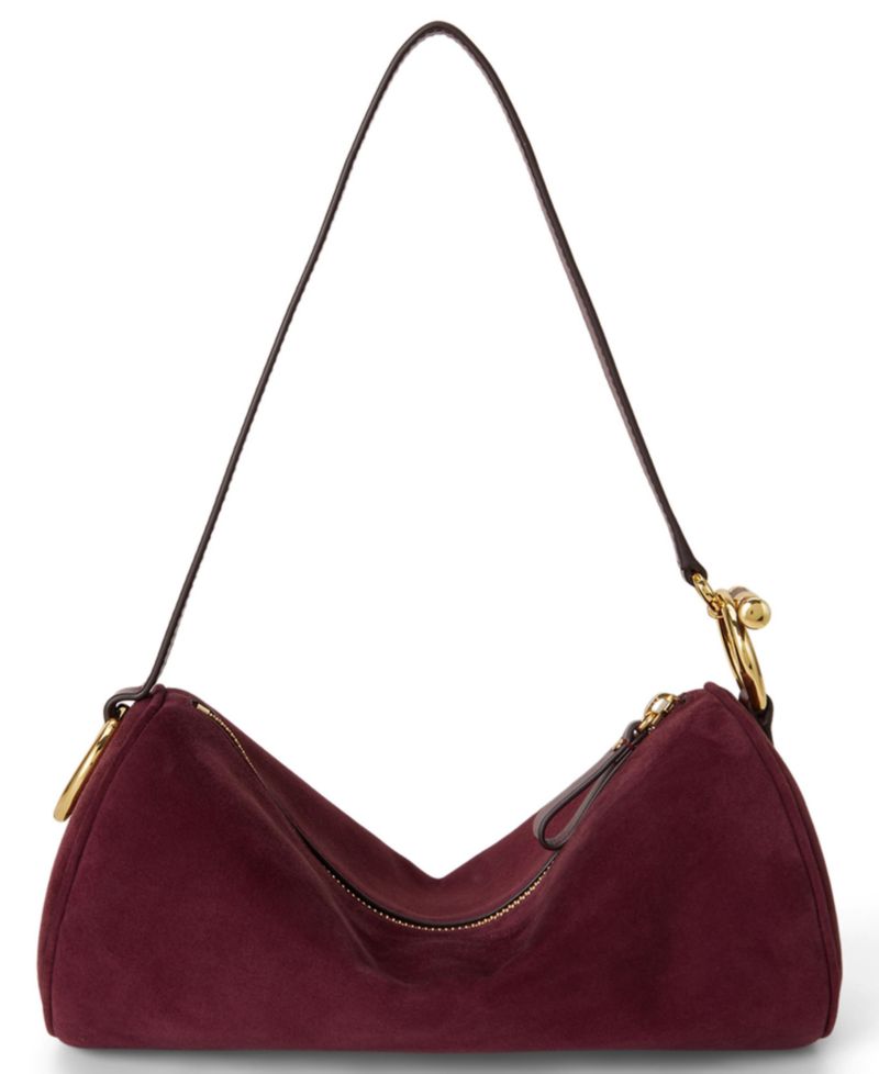Suede Small Blaike Barrel Bag