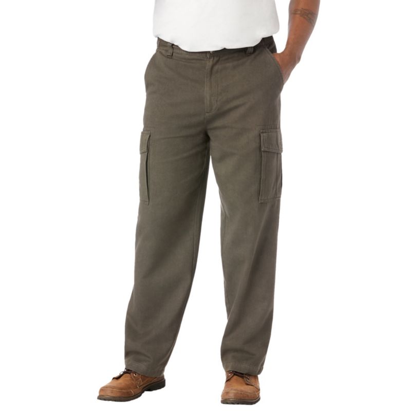 Men's by KingSize Renegade Side-Elastic Waist Cargo Pants