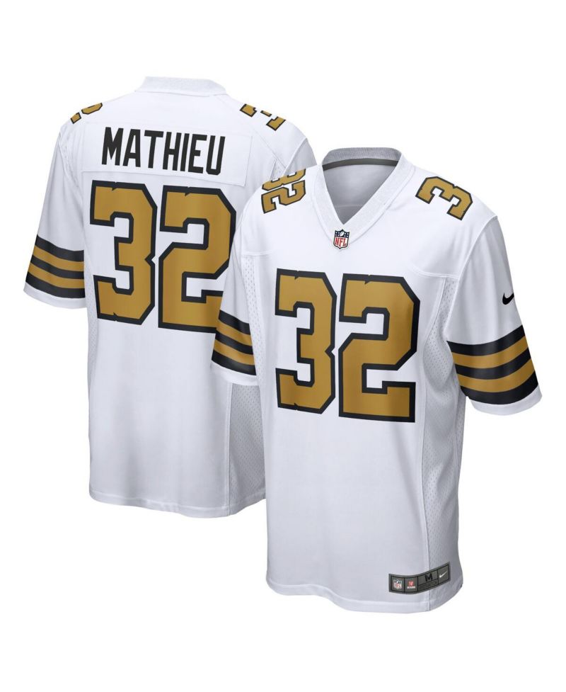 Men's Tyrann Mathieu White New Orleans Saints Player Game Jersey