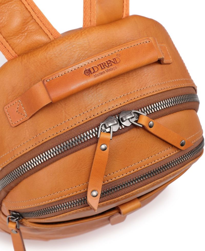 Sun-Wing Small Leather Backpack