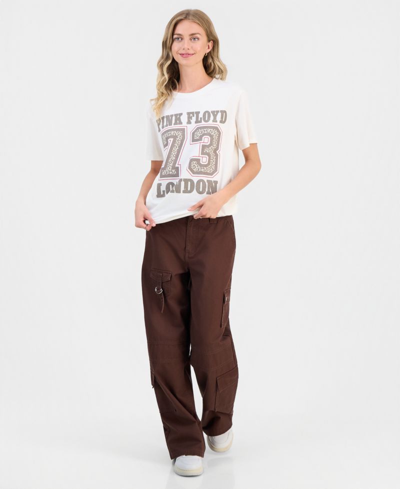 Juniors' Pink Floyd Varsity Graphic T-Shirt