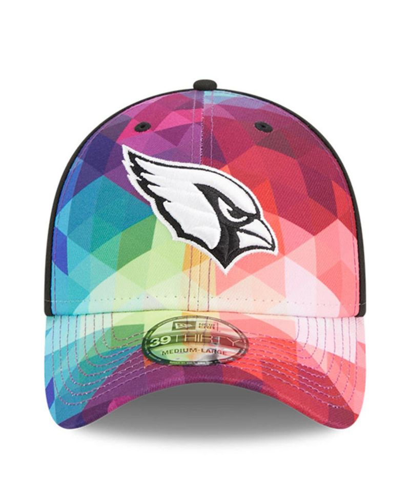 Men's and Women's Multicolor, Black Arizona Cardinals 2023 NFL Crucial Catch 39THIRTY Flex Hat