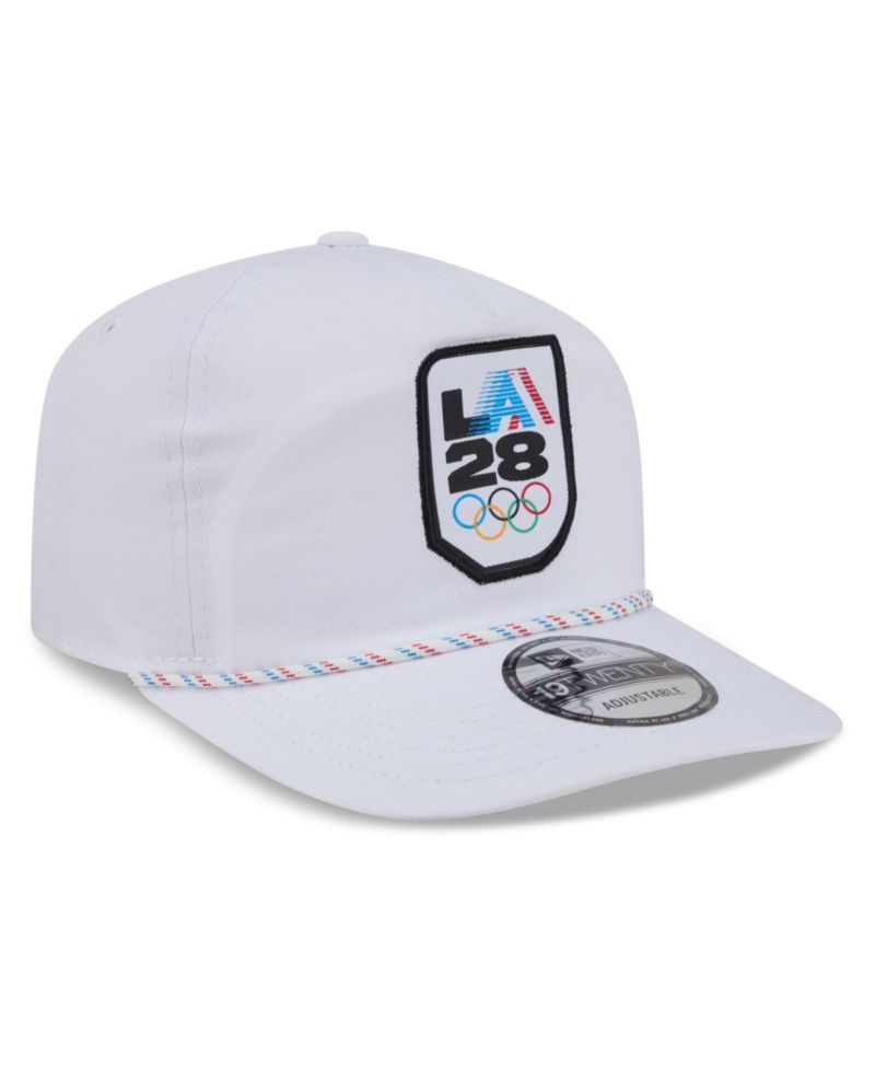 Men's White LA28 Rope 19TWENTY Adjustable Hat