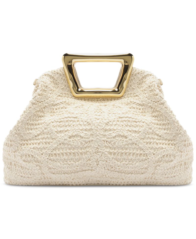 Amelia Medium Embroidery Snap Button Crossbody Handbag