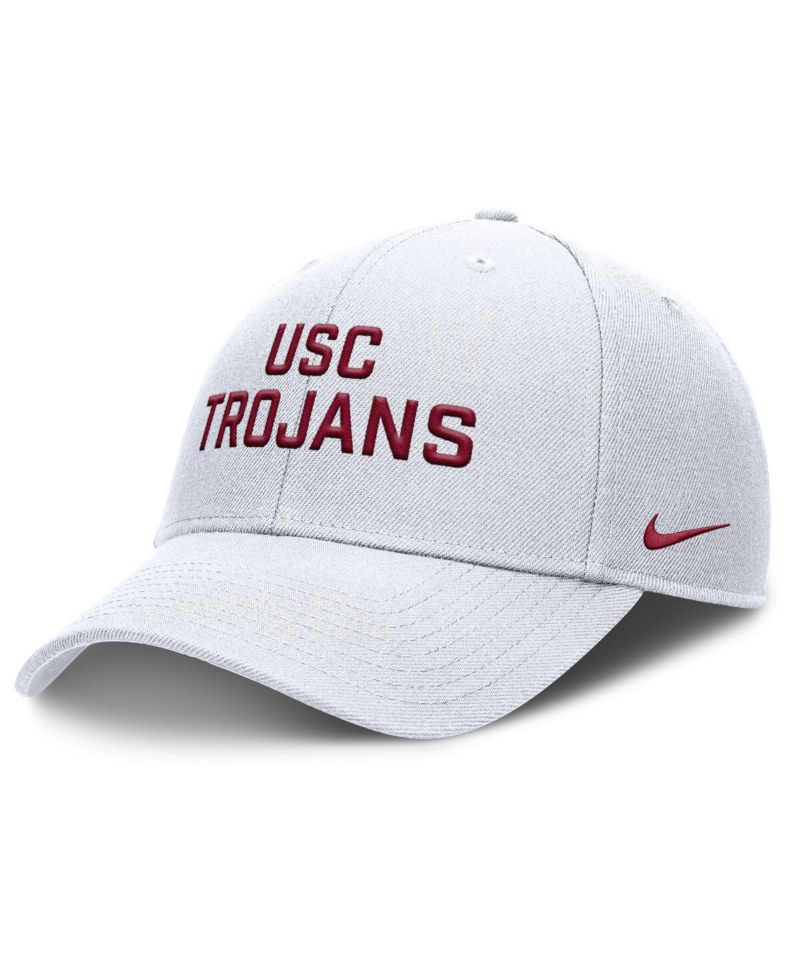 Men's White USC Trojans Rise Practice Adjustable Hat