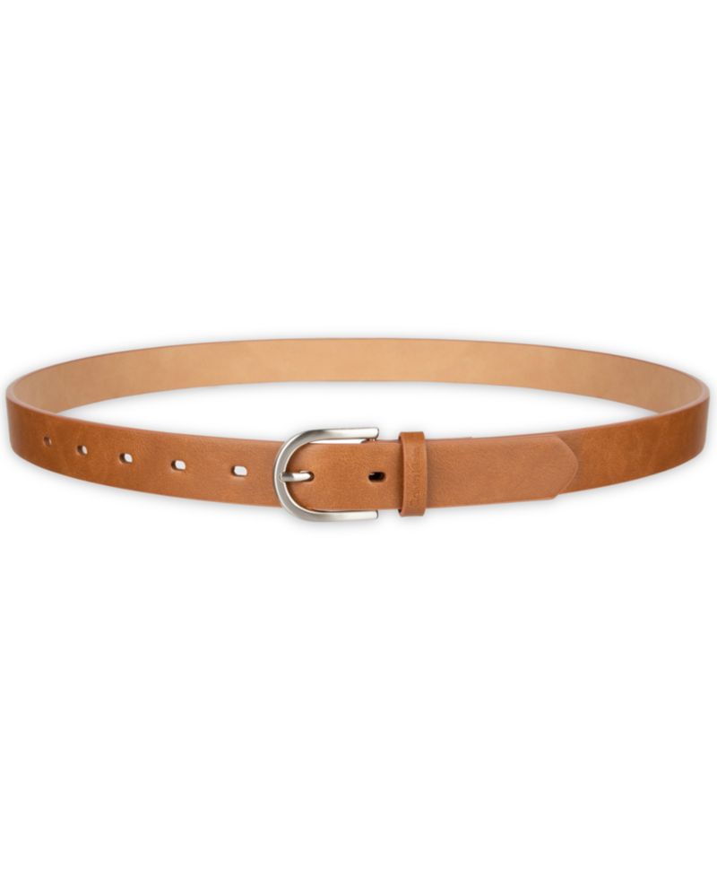 Women's Two Pack Belt Set - Skinny Monogram Buckle Belt and Harness Buckle Belt Set