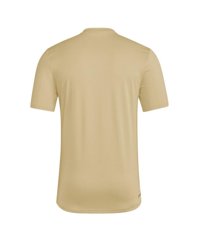 Men's Natural Kansas Jayhawks 2025 Military Appreciation Pre-Game AEROREADY T-Shirt