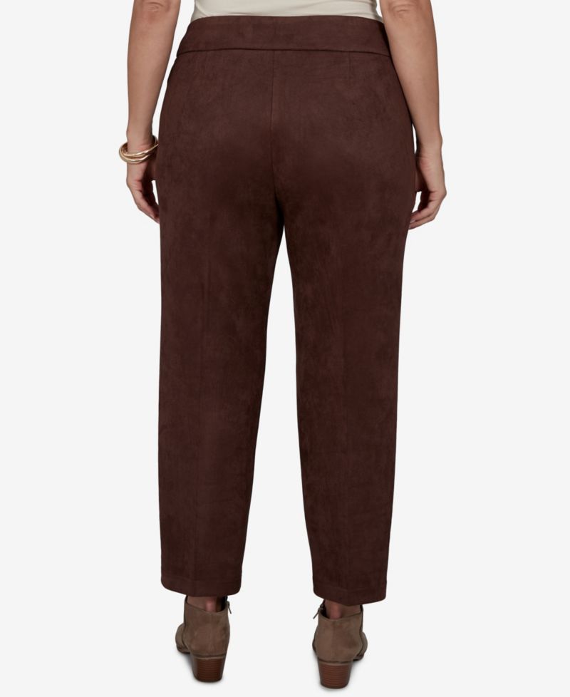 Plus Size Pull-On Scuba Cropped & Ankle Pants