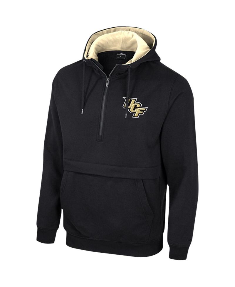 Men's Black UCF Knights Team Half-Zip Pullover Hoodie