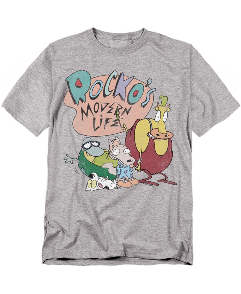 Rocko s Modern Life Men's Rocko's Modern Life Logo Group T-Shirt