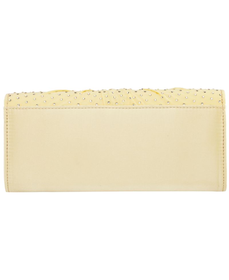 Unique Chiffon Twist Crystal Small Clutch Handbag