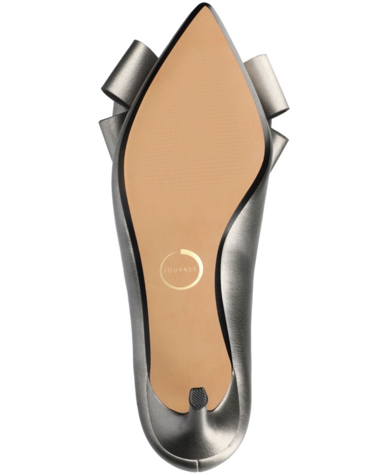 Women's Crystol Bow Pointed Toe Dress Pumps