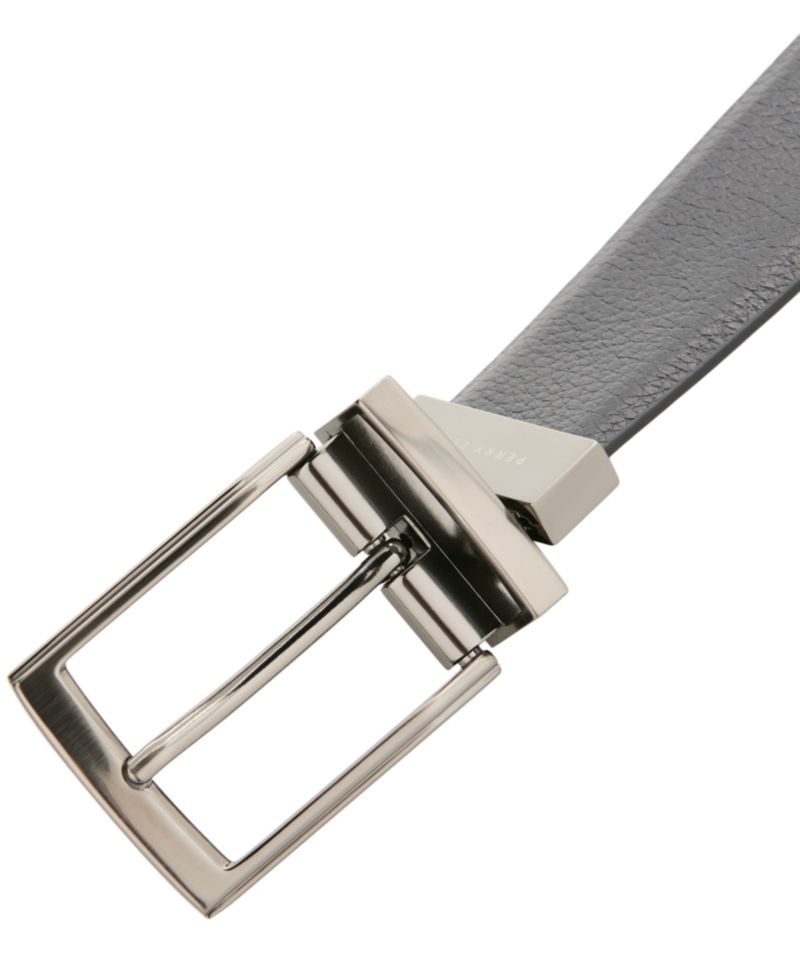 Men's Leather Bent Wire Buckle Belt
