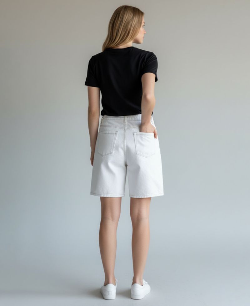 Women's Denim Bermuda Shorts