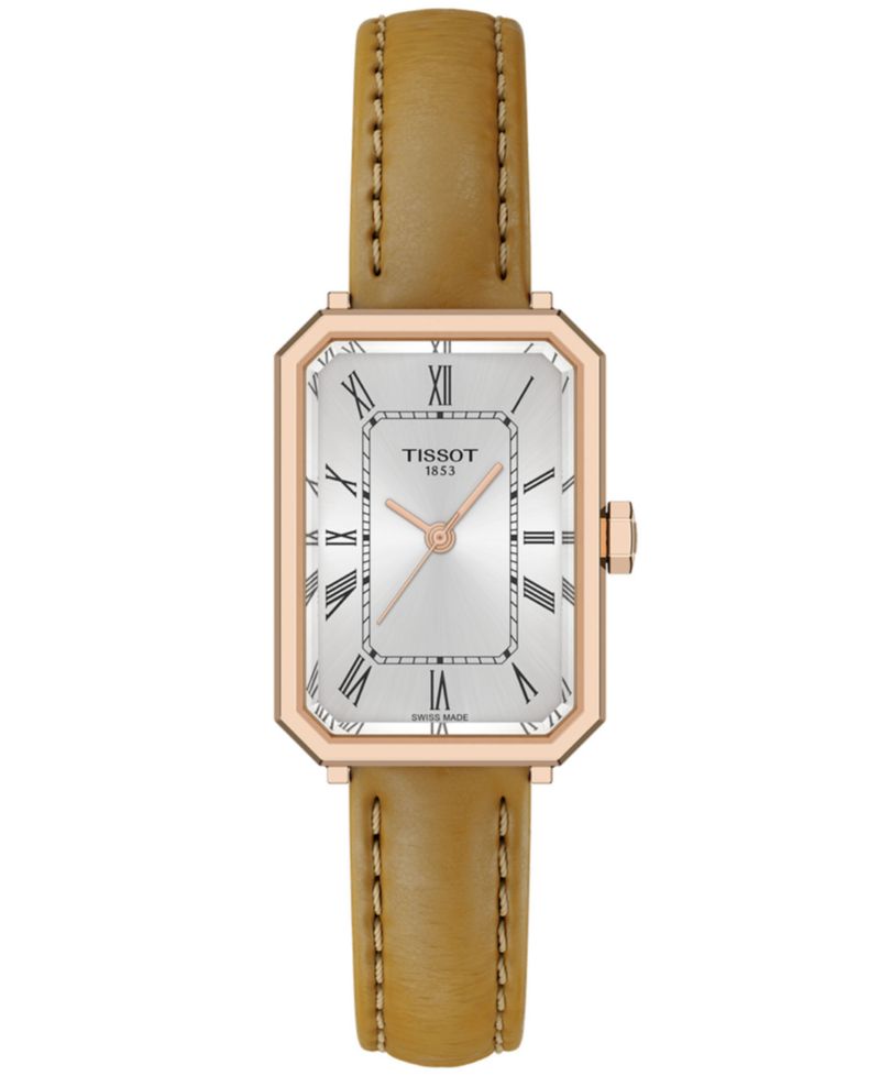 Women's Rectangular Silver Stainless Steel Watch 21.8mm