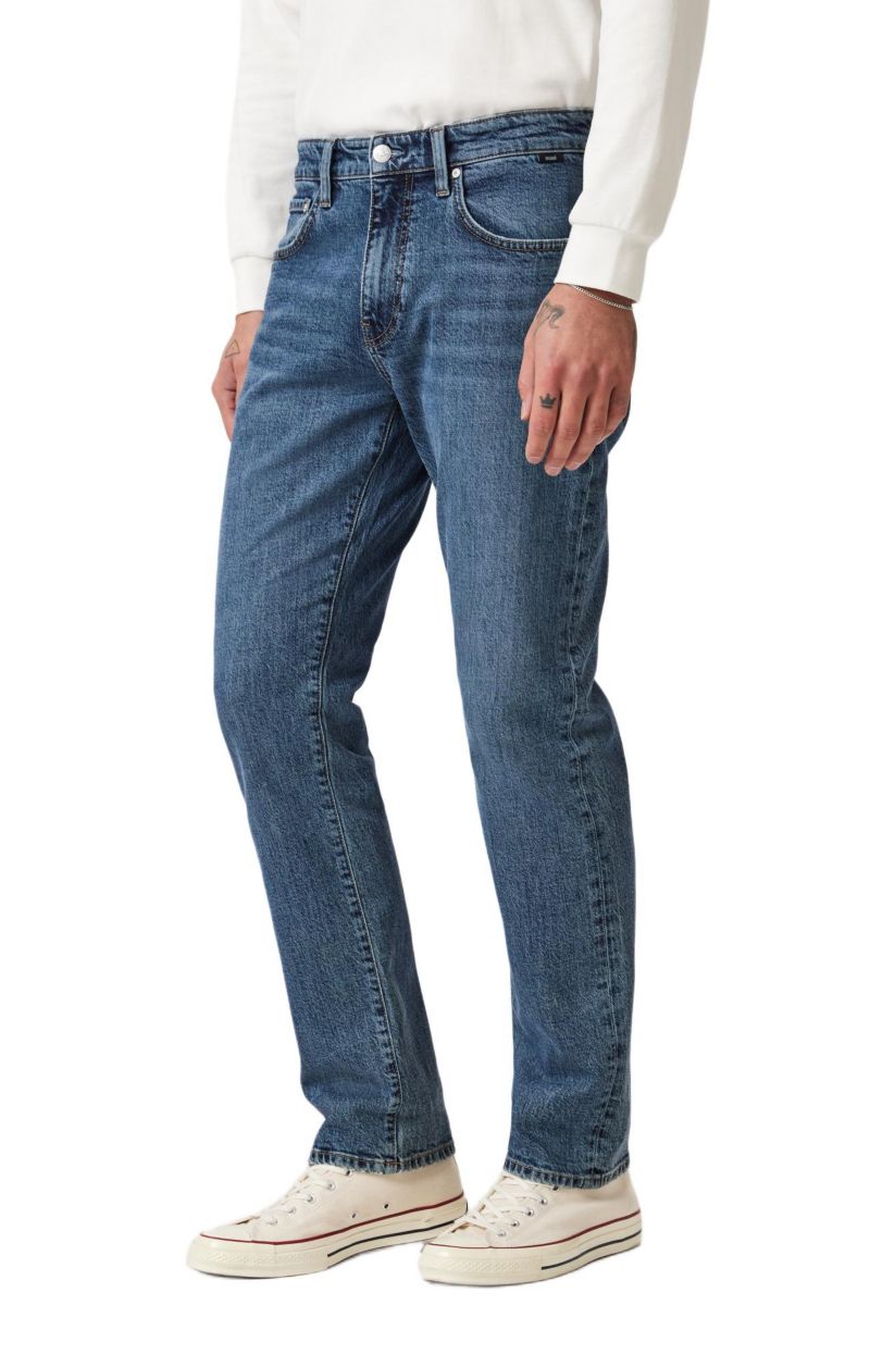 Men's Mavi Zach Straight Leg In Dark Faded Classic Blue