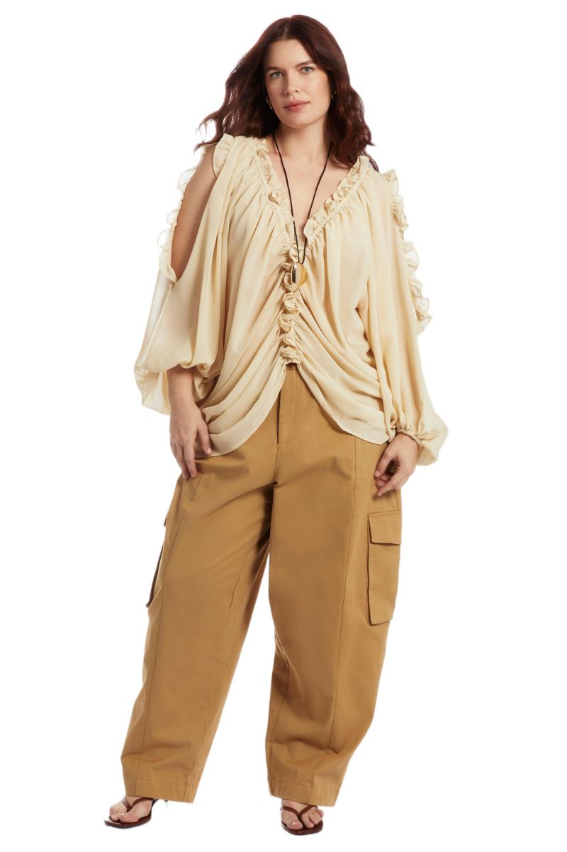 Women's June + Vie Draped Off-The-Shoulder Blouse