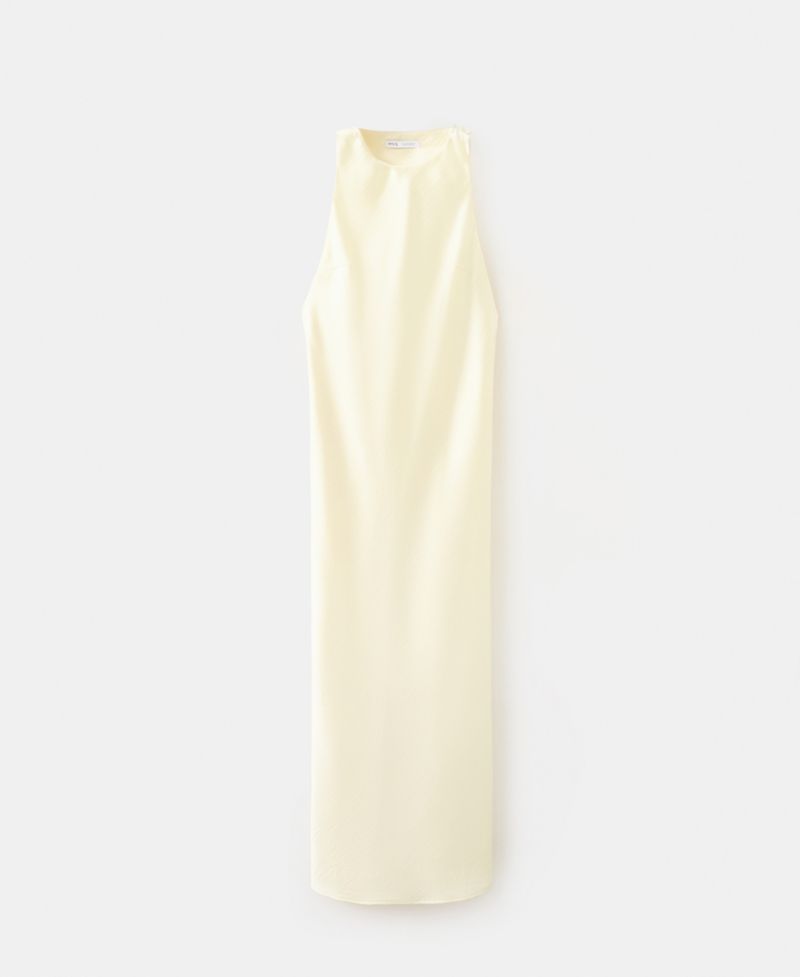 Women's Back Detail Satin Dress