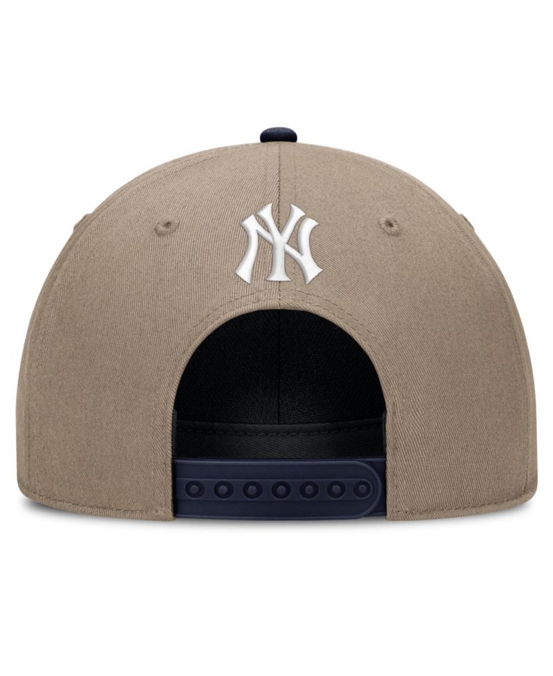 Men's Khaki New York Yankees Father's Day Rope Rise Adjustable Hat