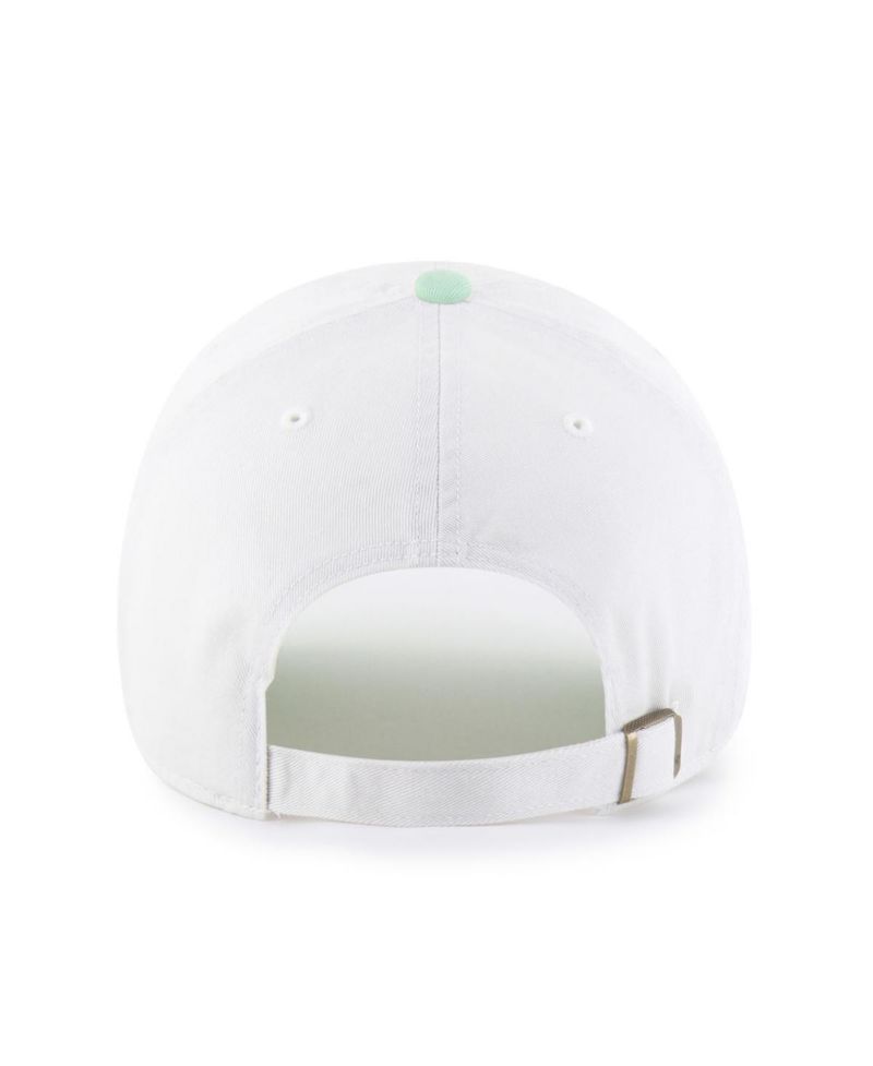Women's White/Green Seattle Mariners Gelato Two-Tone Clean Up Adjustable Hat