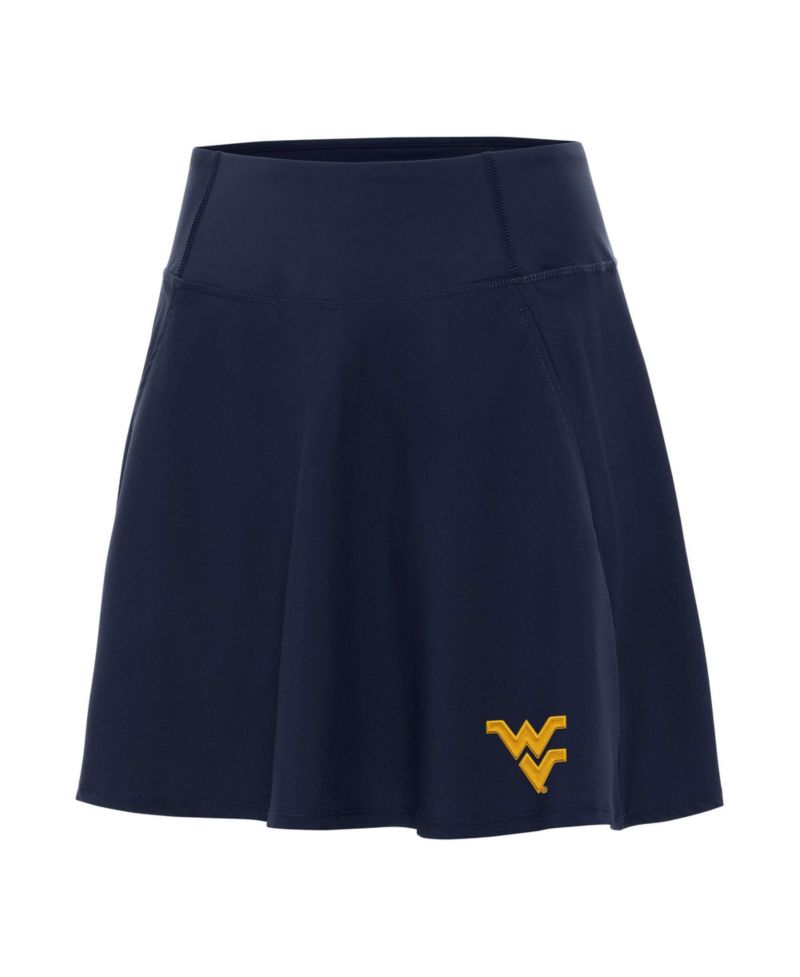Women's Navy West Virginia Mountaineers Chip Skort